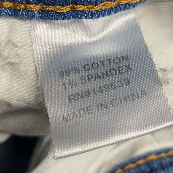 PREME Men’s Denim Moto Blue Side Stripe Distressed Destroyed Jeans Size 34X33 - Picture 4 of 11